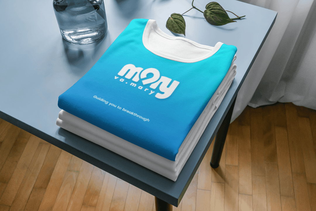 VA Mary brand t-shirt mockup